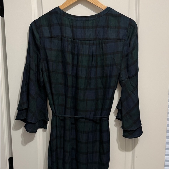 EUC. Small LOFT button down tie wait dress - Picture 10 of 10